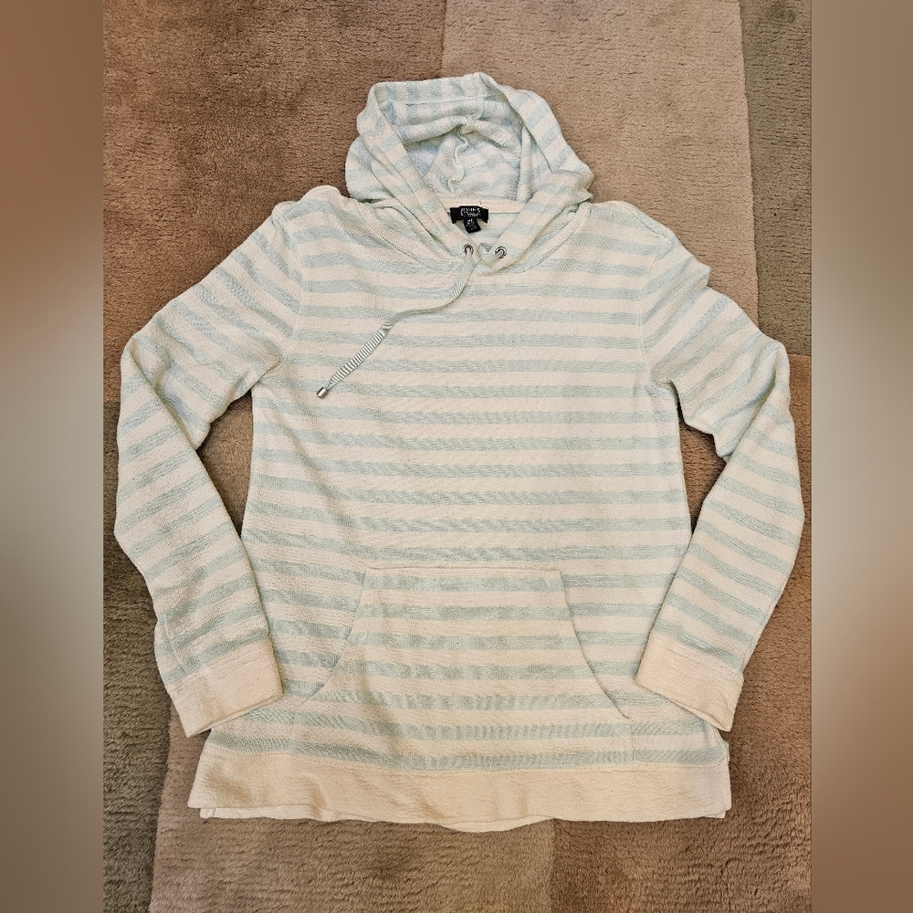 Jonew New York Striped Hoodie with Front Pocket